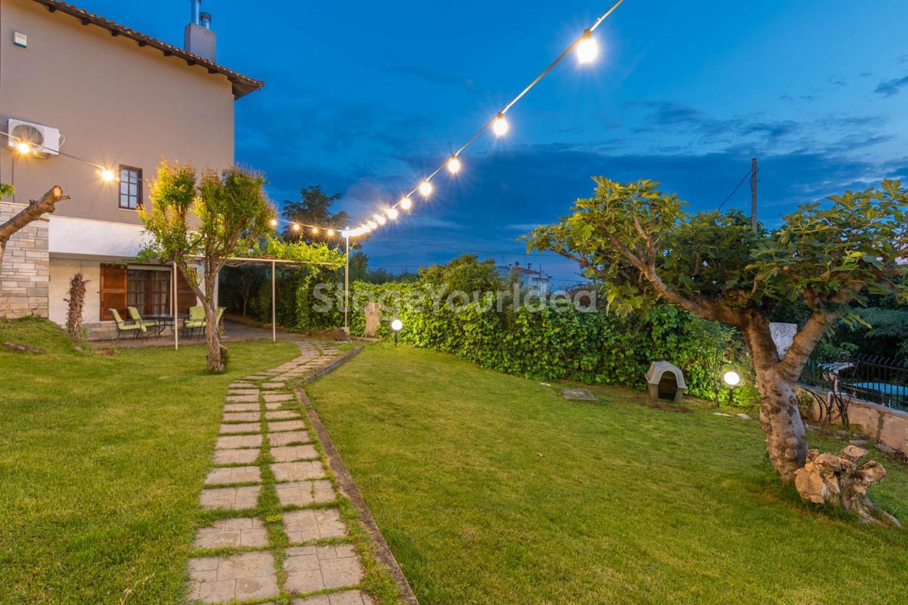 Traditional Villa Appartment With Garden, Also For Gatherings ,15 Minutes From Thessaloniki Airport Kültér fotó