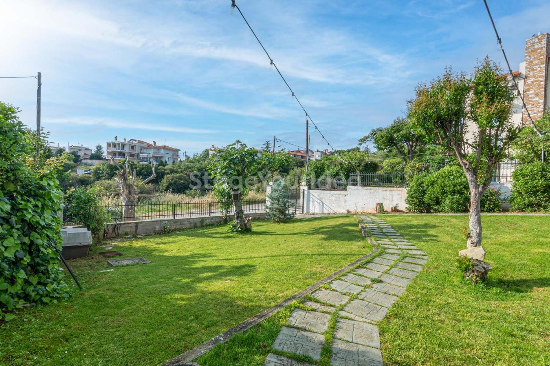 Traditional Villa Appartment With Garden, Also For Gatherings ,15 Minutes From Thessaloniki Airport Kültér fotó